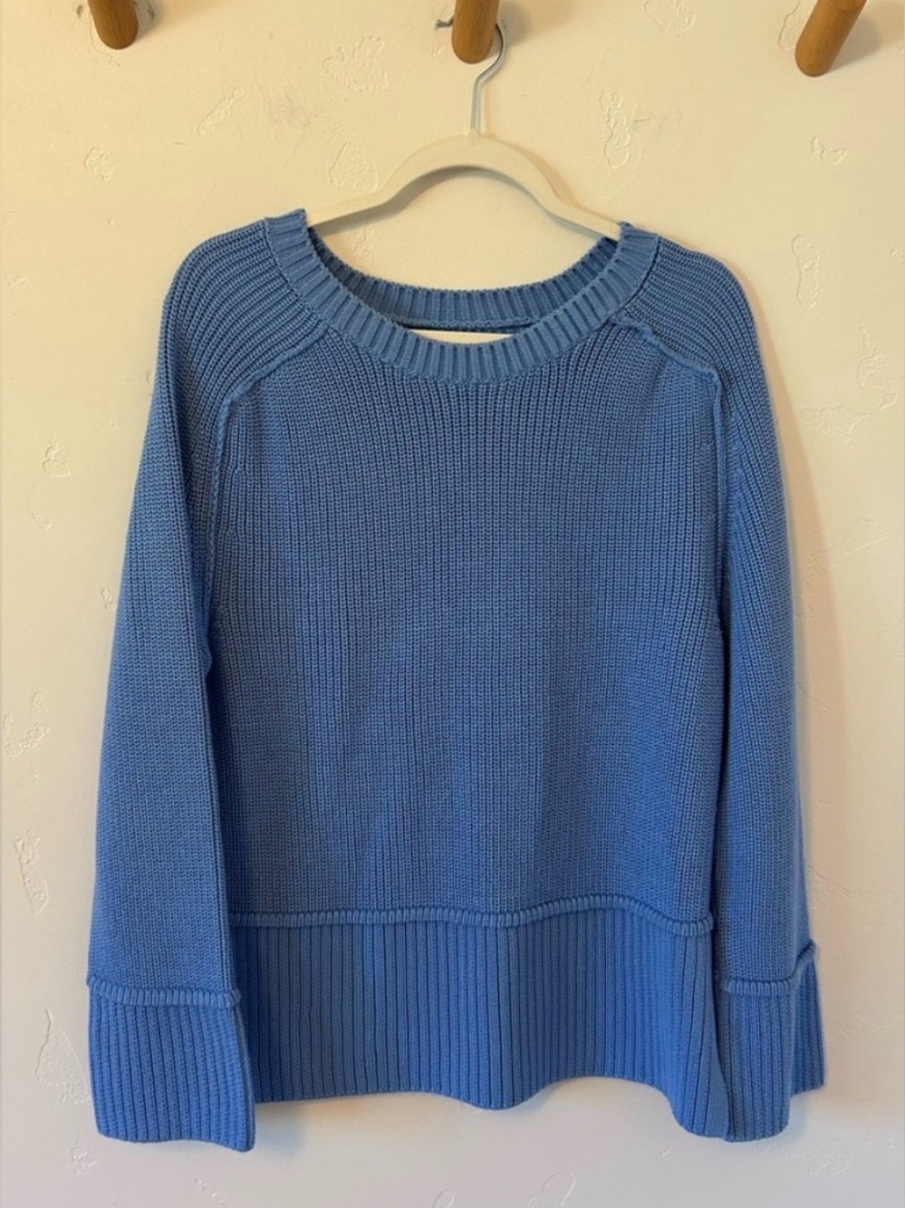 EUC Anthropologie Pilcro W's Sweater Sz Med Chunky Capsule Casual Blue